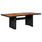 vidaXL Juego de comedor de jardín 9 piezas ratán sintético negro vidaXL Juego de comedor de jardín 9 piezas ratán sintético negro