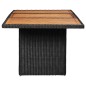 vidaXL Juego de comedor de jardín 9 piezas ratán sintético negro vidaXL Juego de comedor de jardín 9 piezas ratán sintético negro