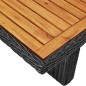 vidaXL Juego de comedor de jardín 9 piezas ratán sintético negro vidaXL Juego de comedor de jardín 9 piezas ratán sintético negro