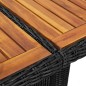 vidaXL Juego de comedor de jardín 9 piezas ratán sintético negro vidaXL Juego de comedor de jardín 9 piezas ratán sintético negro
