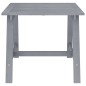 vidaXL Juego de comedor de jardín 3 pzas madera maciza de acacia gris vidaXL Juego de comedor de jardín 3 pzas madera maciza de acacia gris