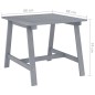 vidaXL Juego de comedor de jardín 3 pzas madera maciza de acacia gris vidaXL Juego de comedor de jardín 3 pzas madera maciza de acacia gris