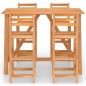 vidaXL Mesa y sillas de bar para jardín 5 pzas madera maciza de acacia vidaXL Mesa y sillas de bar para jardín 5 pzas madera maciza de acacia