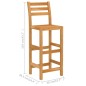 vidaXL Mesa y sillas de bar para jardín 5 pzas madera maciza de acacia vidaXL Mesa y sillas de bar para jardín 5 pzas madera maciza de acacia
