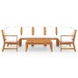 vidaXL Muebles de jardín 9 pzas cojines crema madera maciza de acacia vidaXL Muebles de jardín 9 pzas cojines crema madera maciza de acacia