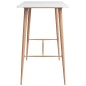 vidaXL Juego de mesa alta y taburetes de bar 3 piezas negro y blanco vidaXL Juego de mesa alta y taburetes de bar 3 piezas negro y blanco