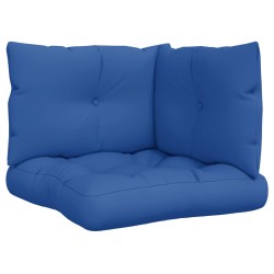 vidaXL Cojines para palets 3 unidades tela azul royal