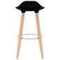 vidaXL Juego de mesa alta y taburetes de bar 3 piezas negro y blanco vidaXL Juego de mesa alta y taburetes de bar 3 piezas negro y blanco