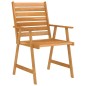 vidaXL Juego de comedor para jardín 7 piezas madera maciza de acacia vidaXL Juego de comedor para jardín 7 piezas madera maciza de acacia