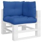 vidaXL Cojines para palets 3 unidades tela azul royal
