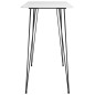 vidaXL Juego de mesa alta y taburetes de bar 5 piezas blanco