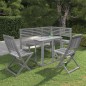 vidaXL Muebles de bistró de jardín 4 piezas madera maciza acacia gris vidaXL Muebles de bistró de jardín 4 piezas madera maciza acacia gris