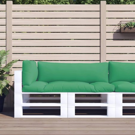 vidaXL Cojines para palets 3 unidades tela verde