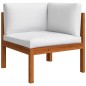 vidaXL Sofá de jardín de 4 plazas con cojín madera maciza de acacia vidaXL Sofá de jardín de 4 plazas con cojín madera maciza de acacia