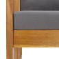 vidaXL Juego muebles de jardín y cojines 5 piezas madera maciza acacia vidaXL Juego muebles de jardín y cojines 5 piezas madera maciza acacia