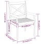 vidaXL Juego de comedor de jardín 7 piezas madera maciza de acacia vidaXL Juego de comedor de jardín 7 piezas madera maciza de acacia