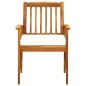 vidaXL Set comedor de jardín 7 pzas y cojines madera maciza de acacia vidaXL Set comedor de jardín 7 pzas y cojines madera maciza de acacia