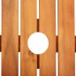 vidaXL Set comedor de jardín 5 pzas y cojines madera maciza de acacia vidaXL Set comedor de jardín 5 pzas y cojines madera maciza de acacia