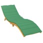 vidaXL Cojín de tumbona de tela Oxford verde 200x70x3 cm vidaXL Cojín de tumbona de tela Oxford verde 200x70x3 cm