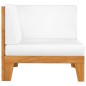 vidaXL Juego muebles de jardín y cojines 3 pzas madera maciza acacia