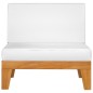 vidaXL Juego muebles de jardín y cojines 3 pzas madera maciza acacia