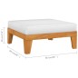 vidaXL Juego muebles de jardín y cojines 7 pzas madera maciza acacia vidaXL Juego muebles de jardín y cojines 7 pzas madera maciza acacia
