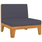vidaXL Juego muebles de jardín y cojines 7 pzas madera maciza acacia vidaXL Juego muebles de jardín y cojines 7 pzas madera maciza acacia