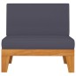 vidaXL Juego muebles de jardín y cojines 7 pzas madera maciza acacia vidaXL Juego muebles de jardín y cojines 7 pzas madera maciza acacia