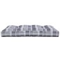 vidaXL Cojín para sofá de palets de tela a cuadros gris 120x80x12 cm vidaXL Cojín para sofá de palets de tela a cuadros gris 120x80x12 cm
