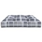 vidaXL Cojín para sofá de palets de tela a cuadros gris 120x80x12 cm vidaXL Cojín para sofá de palets de tela a cuadros gris 120x80x12 cm