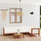vidaXL Juego muebles de jardín y cojines 6 pzas madera maciza acacia vidaXL Juego muebles de jardín y cojines 6 pzas madera maciza acacia