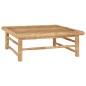 vidaXL Set de muebles de jardín 4 piezas bambú con cojines gris oscuro vidaXL Set de muebles de jardín 4 piezas bambú con cojines gris oscuro