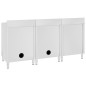 vidaXL Fregadero de cocina profesional acero inoxidable 180x60x96 cm