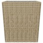 vidaXL Mesa y sillas de jardín 3 pzas ratán PE y vidrio templado beige vidaXL Mesa y sillas de jardín 3 pzas ratán PE y vidrio templado beige