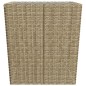 vidaXL Mesa y sillas de jardín 3 pzas ratán PE y vidrio templado beige vidaXL Mesa y sillas de jardín 3 pzas ratán PE y vidrio templado beige