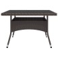 vidaXL Muebles de jardín 9 piezas ratán sintético y vidrio marrón vidaXL Muebles de jardín 9 piezas ratán sintético y vidrio marrón
