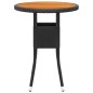 vidaXL Juego de comedor de jardín 3 piezas ratán sintético negro vidaXL Juego de comedor de jardín 3 piezas ratán sintético negro