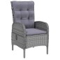 vidaXL Juego de comedor de jardín 7 piezas ratán sintético gris vidaXL Juego de comedor de jardín 7 piezas ratán sintético gris