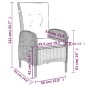 vidaXL Juego de comedor de jardín 7 piezas ratán sintético gris vidaXL Juego de comedor de jardín 7 piezas ratán sintético gris