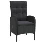 vidaXL Juego de comedor de jardín 7 piezas ratán sintético negro vidaXL Juego de comedor de jardín 7 piezas ratán sintético negro
