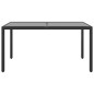 vidaXL Juego de comedor de jardín 7 piezas ratán sintético negro vidaXL Juego de comedor de jardín 7 piezas ratán sintético negro