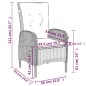 vidaXL Juego de comedor de jardín 7 piezas ratán sintético negro vidaXL Juego de comedor de jardín 7 piezas ratán sintético negro