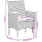 vidaXL Juego comedor de jardín 3 piezas ratán sintético gris vidaXL Juego comedor de jardín 3 piezas ratán sintético gris
