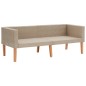vidaXL Set de muebles de jardín 2 pzas y cojines ratán sintético beige vidaXL Set de muebles de jardín 2 pzas y cojines ratán sintético beige