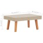 vidaXL Set de muebles de jardín 2 pzas y cojines ratán sintético beige vidaXL Set de muebles de jardín 2 pzas y cojines ratán sintético beige