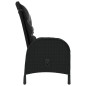 vidaXL Set de comedor de jardín 11 piezas ratán sintético negro vidaXL Set de comedor de jardín 11 piezas ratán sintético negro