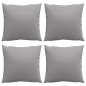vidaXL Cojines decorativos 4 uds tela gris 40x40 cm vidaXL Cojines decorativos 4 uds tela gris 40x40 cm