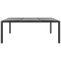 vidaXL Juego de comedor de jardín 11 piezas ratán sintético negro