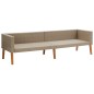 vidaXL Set de muebles de jardín 4 pzas y cojines ratán sintético beige vidaXL Set de muebles de jardín 4 pzas y cojines ratán sintético beige