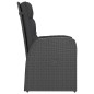 vidaXL Set comedor de jardín 7 piezas y cojines ratán sintético negro vidaXL Set comedor de jardín 7 piezas y cojines ratán sintético negro